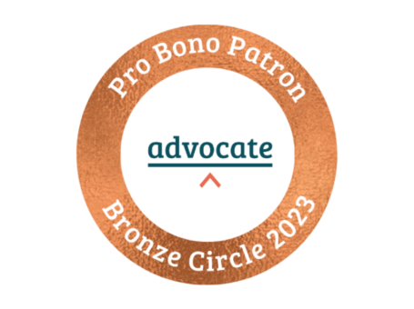 pro bono patron advocate bronze circle 2023