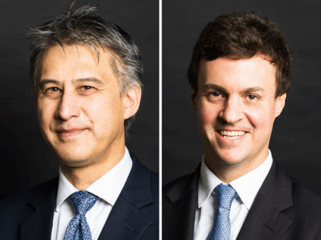 Portrait of Steven Thompson KC and Tom Stewart Coats